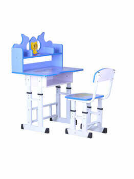 Set birou pentru copii UnicSpot, masa: 69 x 45 x 88-98 cm, scaun: 34 x 30 x 66-76 cm