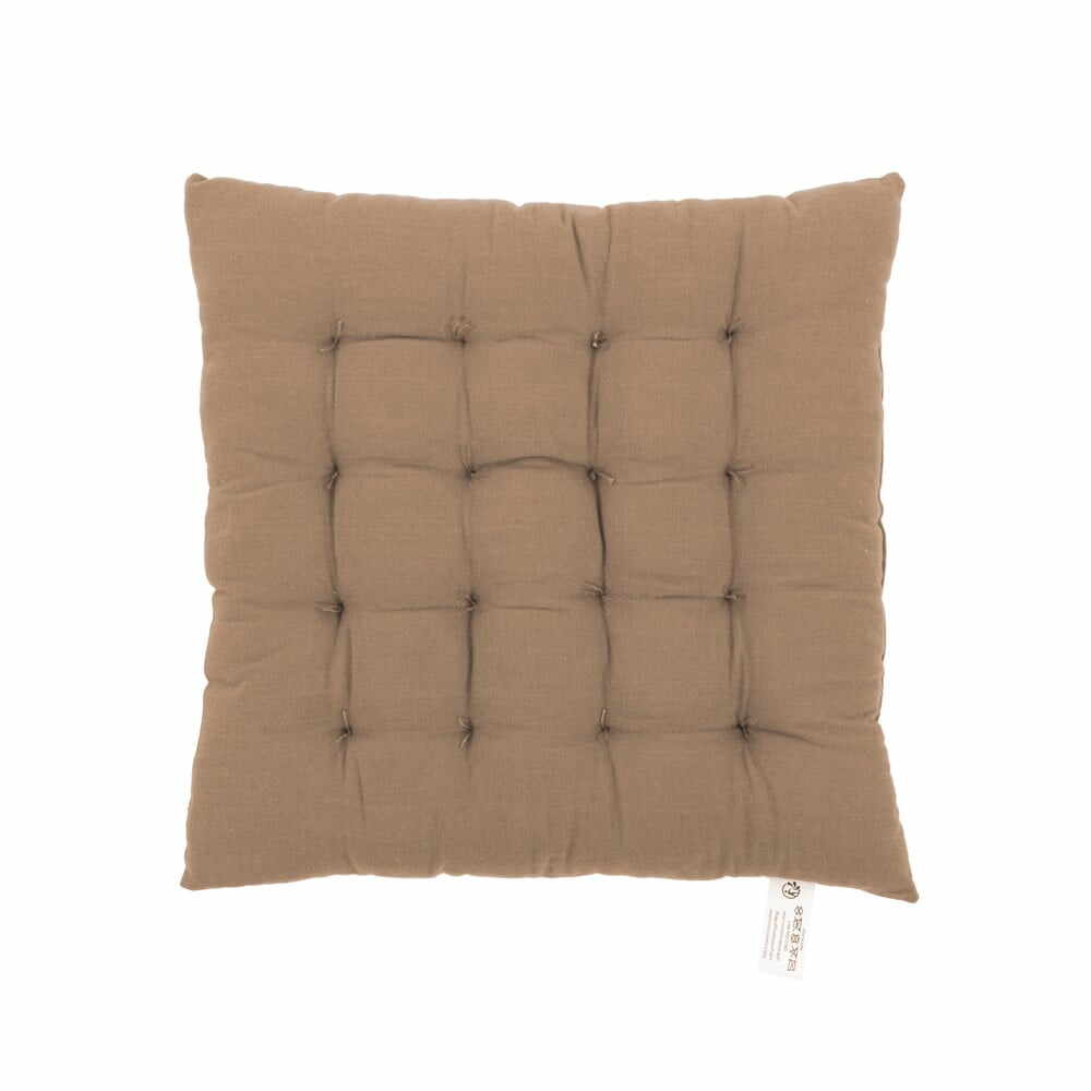 Pernă pentru scaun Tiseco Home Studio, 40 x 40 cm, maro