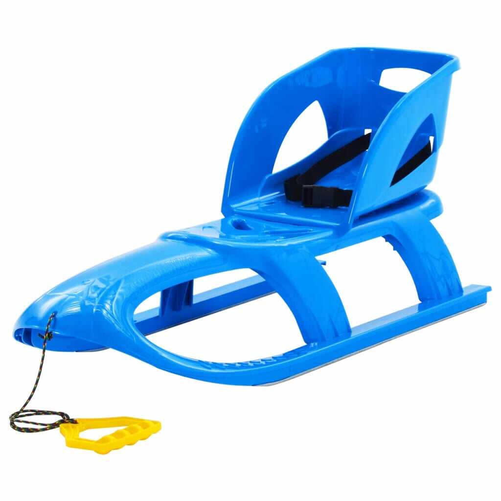 vidaXL Sanie cu scaun, albastru, 102,5x40x23 cm, polipropilenă
