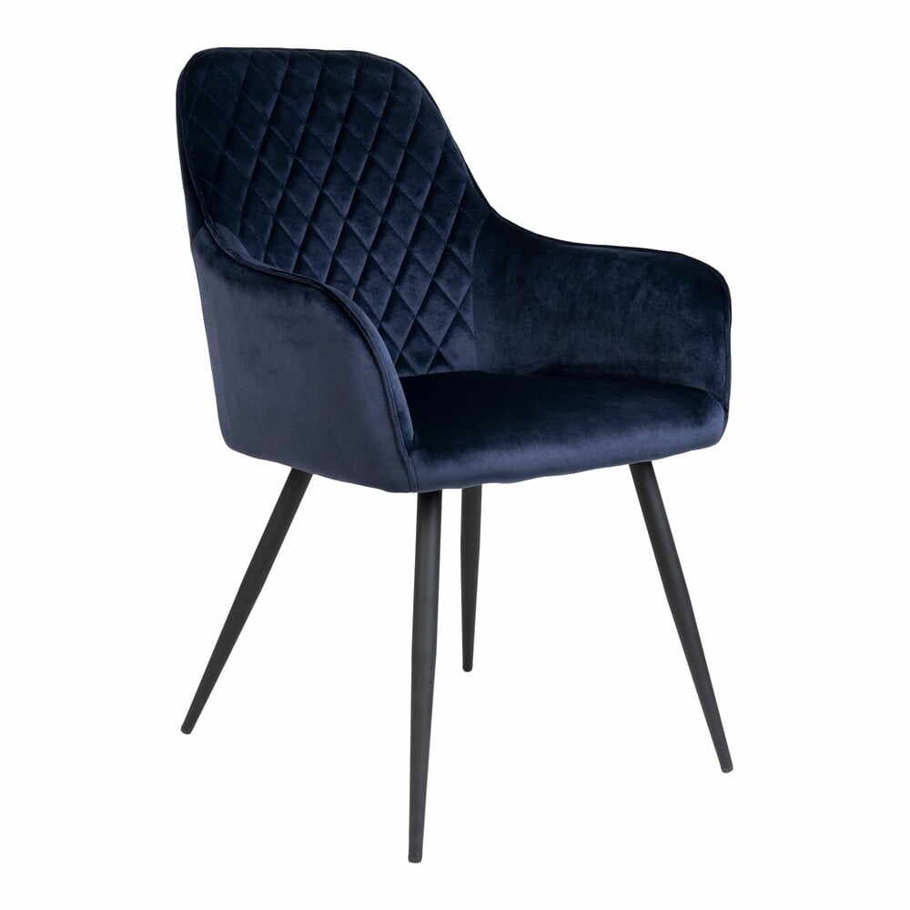 2 scaune de dining din catifea albastră Harbo - House Nordic