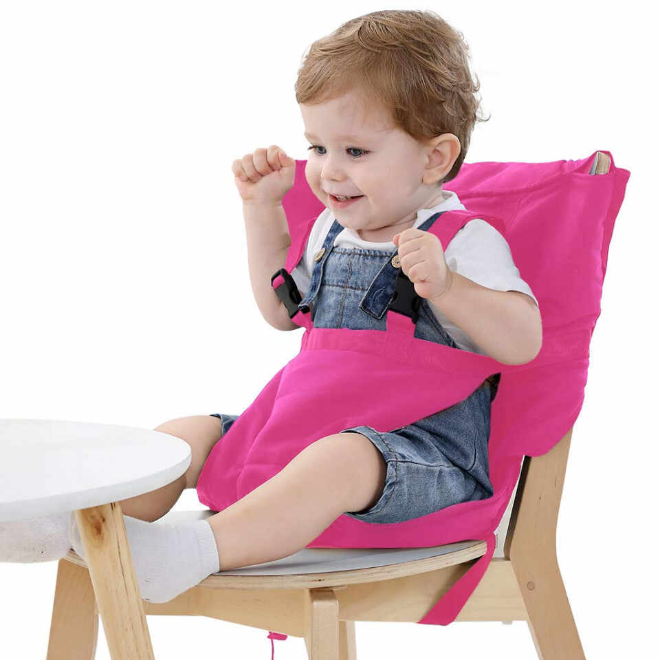 Marsupiu pentru bebelusi tip scaun, roz, textil, 81,3 x 53,3 cm