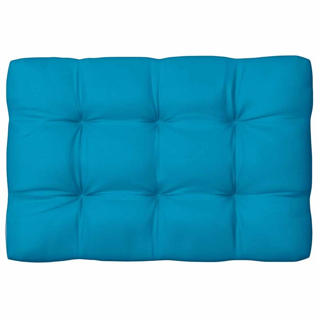 vidaXL Pernă canapea din paleți, albastru, 120 x 80 x 10 cm