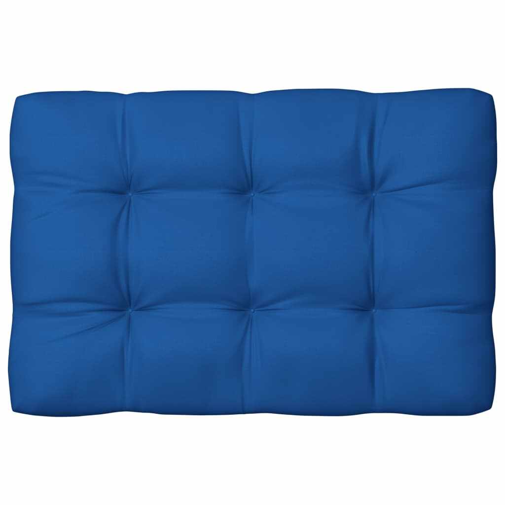 vidaXL Pernă canapea din paleți, albastru regal, 120 x 80 x 10 cm