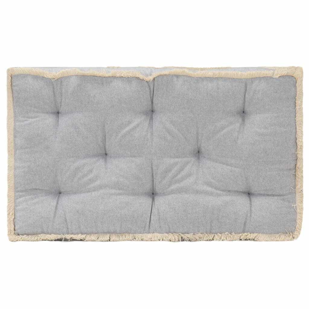 vidaXL Pernă pentru canapea din paleți, gri, 73 x 40 x 7 cm