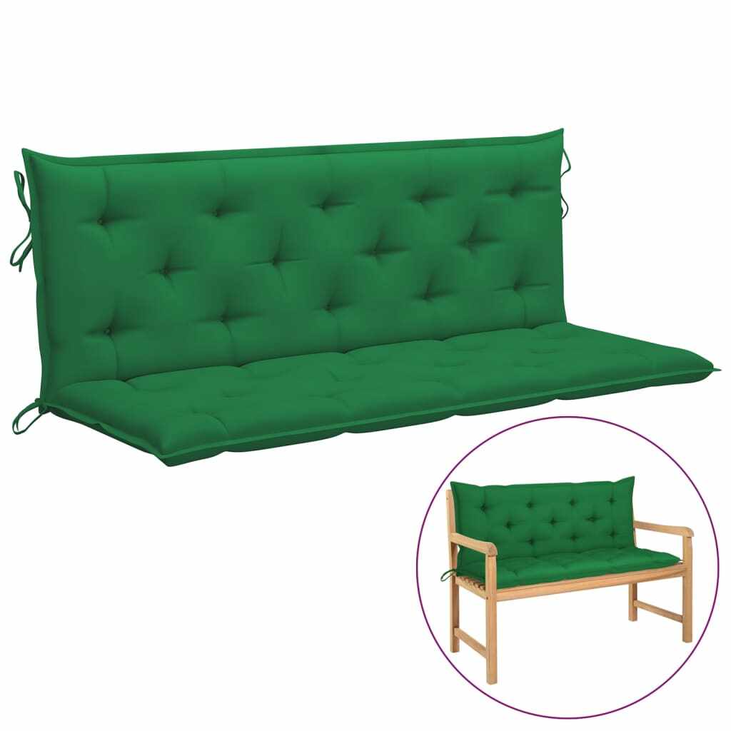 vidaXL Pernă pentru balansoar, verde, 150 cm, material textil