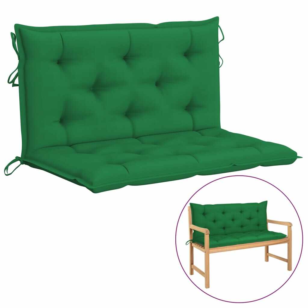 vidaXL Pernă pentru balansoar, verde, 100 cm, material textil
