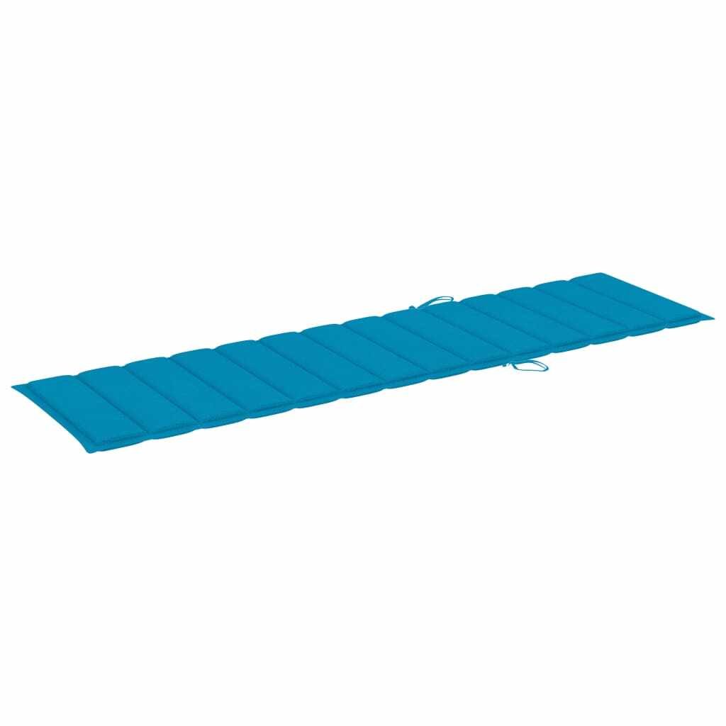 vidaXL Pernă de șezlong, albastru, 200x50x3 cm, material textil