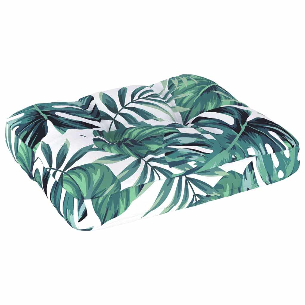 vidaXL Pernă canapea din paleți, model frunze, 50 x 40 x 10 cm
