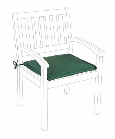 Perna pentru scaun de gradina cu brate Poly180, Bizzotto, 49 x 52 cm, poliester impermeabil, verde inchis