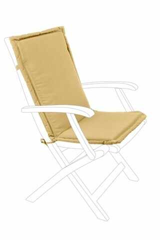 Perna pentru scaun de gradina Poly180, Bizzotto, 45 x 94 cm, poliester impermeabil, galben mustar