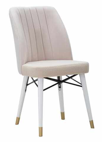 Set 2 scaune Bella, Mauro Ferretti, 50x49x92.5 cm, fier, crem