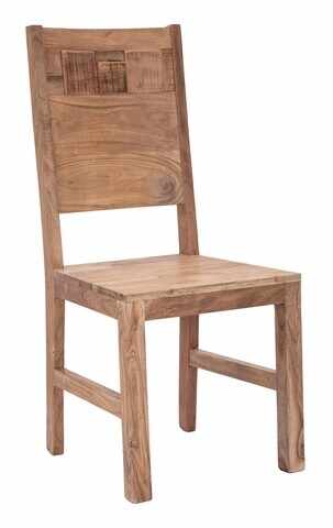 Set 2 scaune Mumbai, Mauro Ferretti, 45x45x100 cm, lemn de salcam, maro