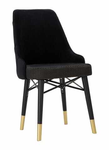 Set 2 scaune Venus, Mauro Ferretti, 50x54x93 cm, fier, negru