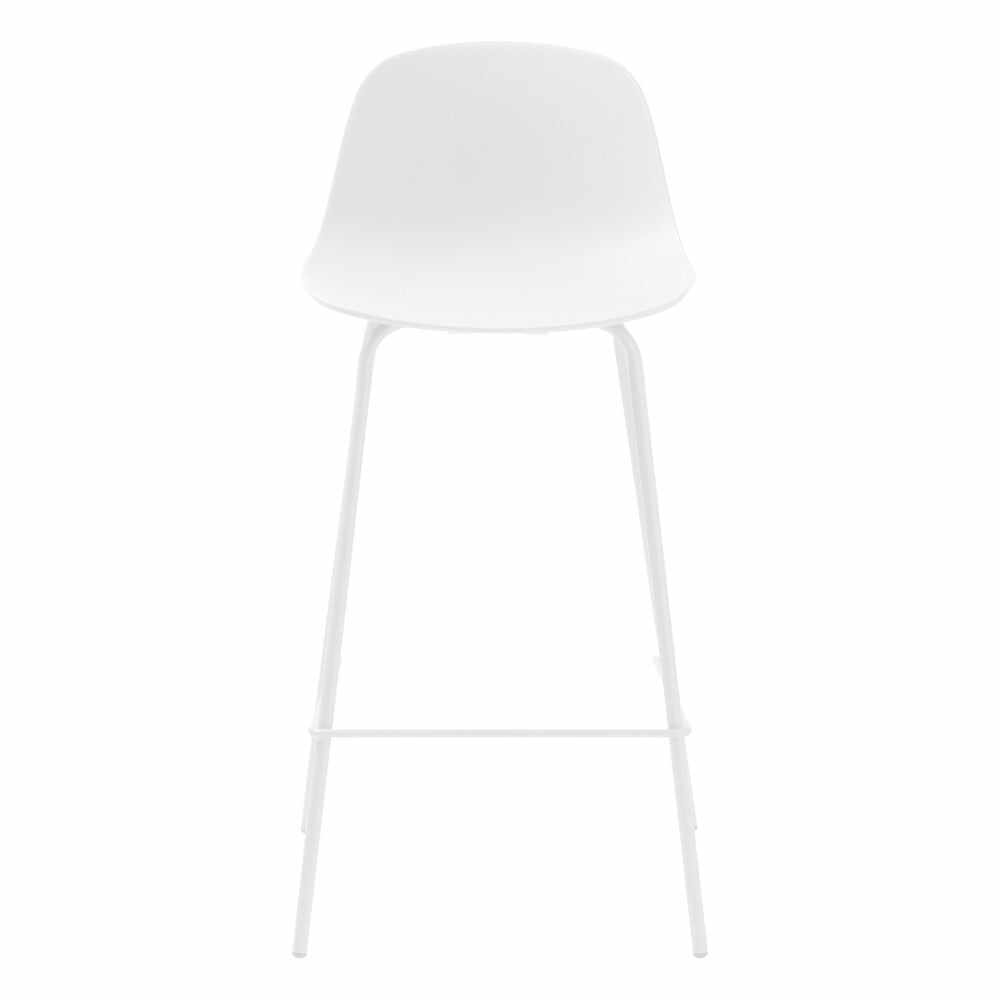 Scaun de bar alb din plastic 92,5 cm Whitby – Unique Furniture