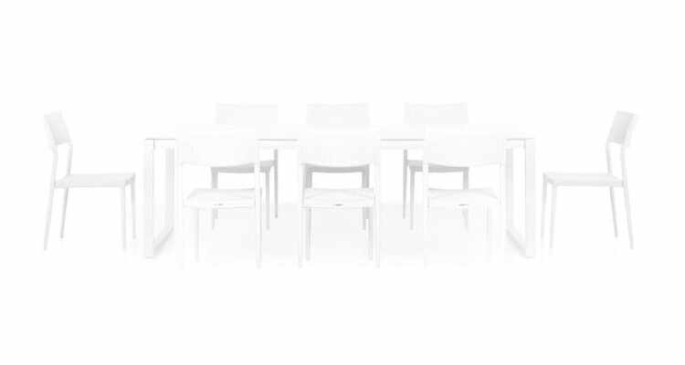 Set mobilier BELLUNO/GOLF terasa si gradina, masa si 8 scaune