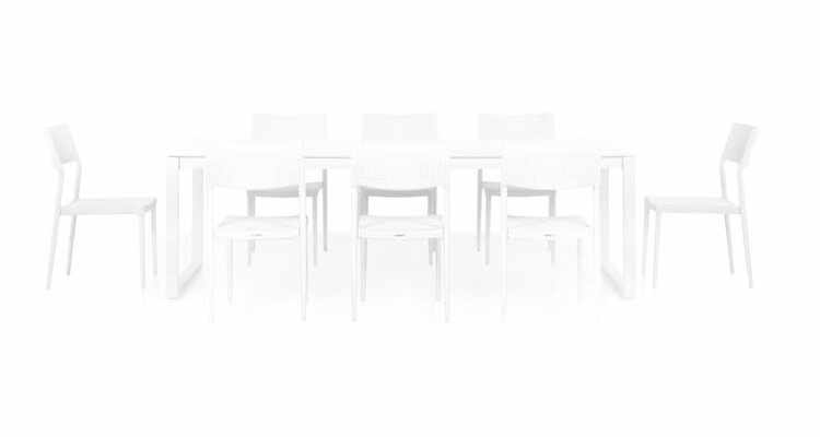 Set mobilier BELLUNO/SORIA terasa si gradina, 8 scaune si masa