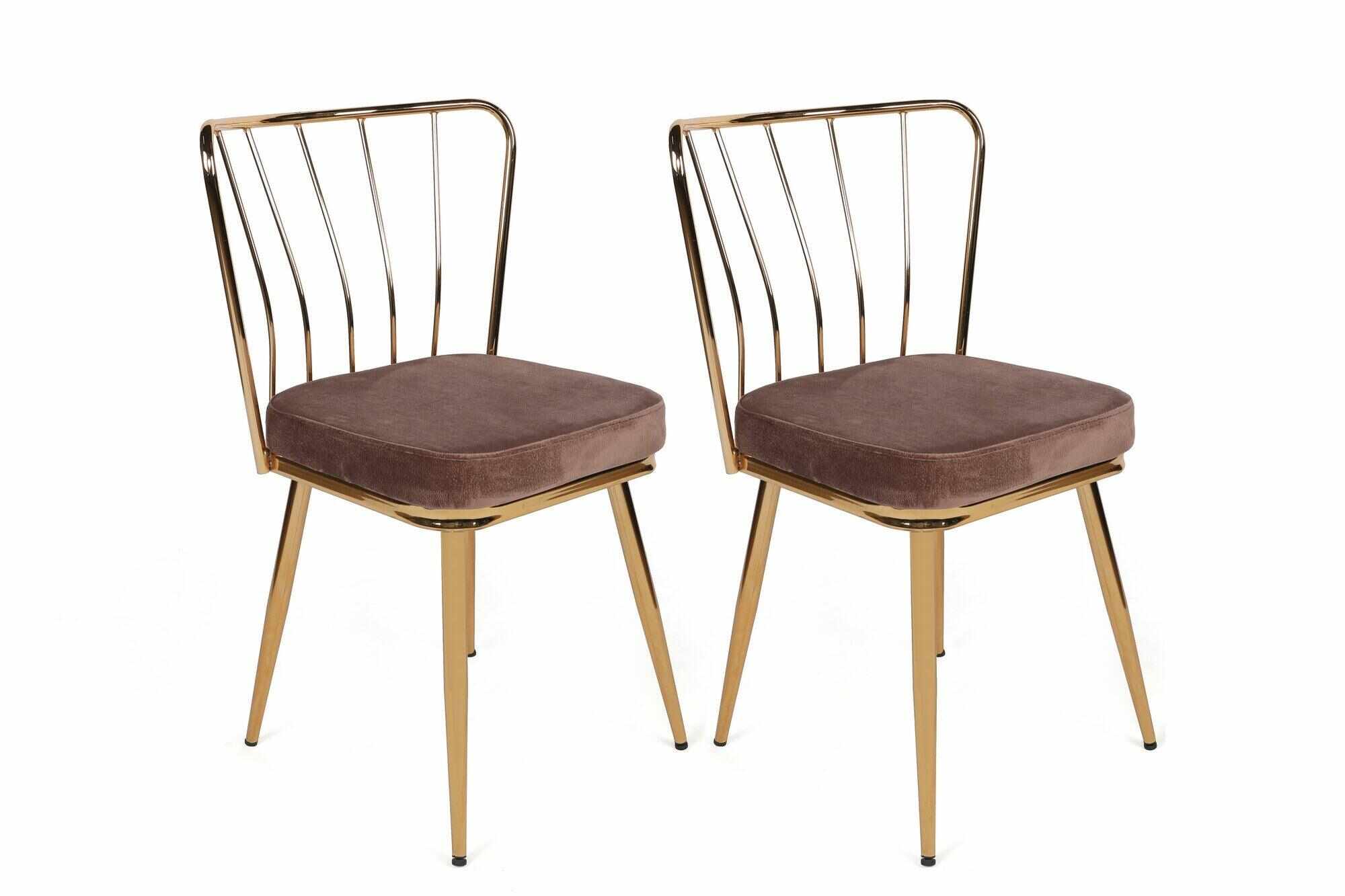 Set scaune (2 bucati) Bucatarie Sufragerie Yildiz Chair, 43 x 82 x 42 cm