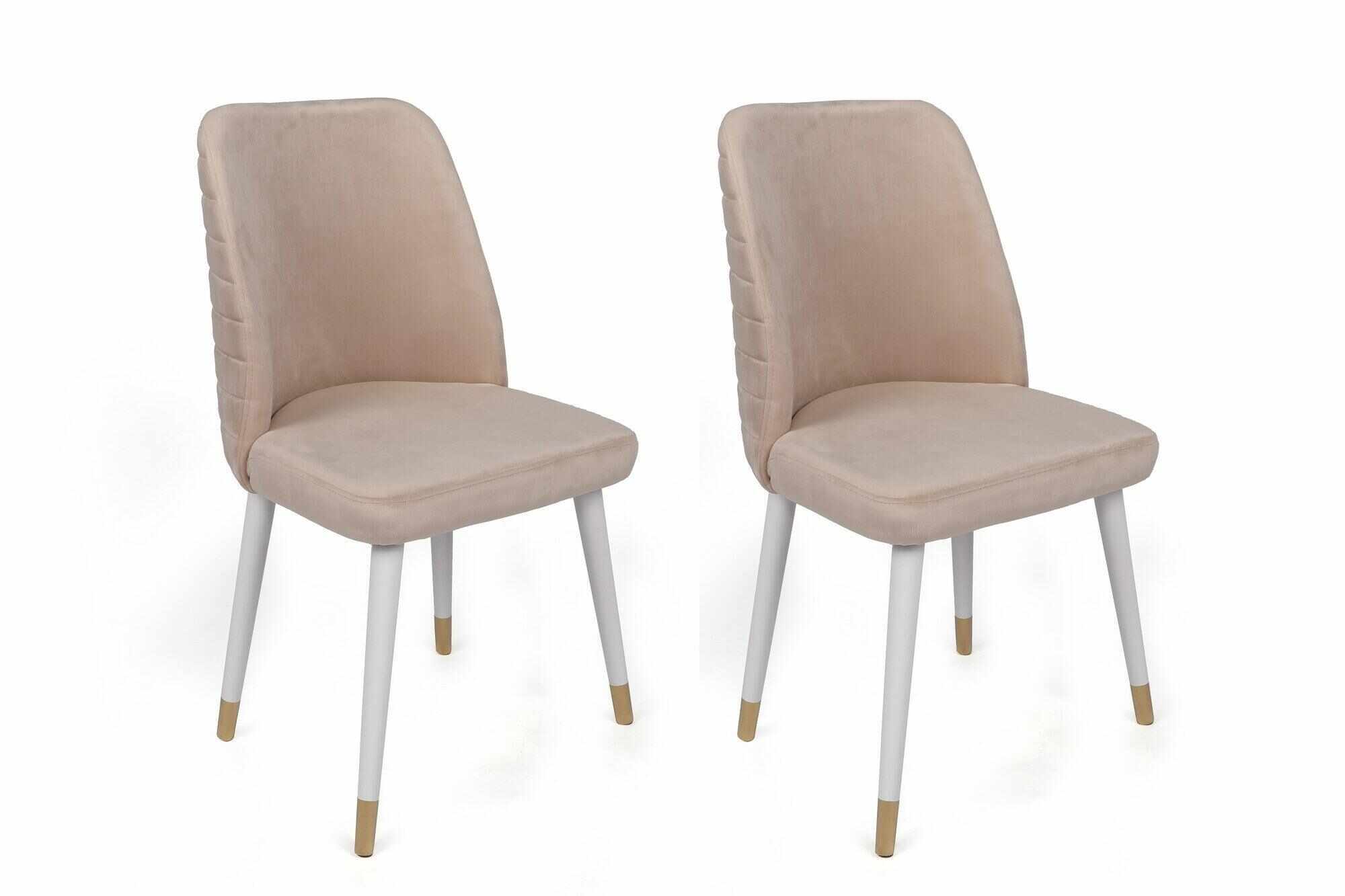 Set scaune (2 bucăți) Hugo Chair Set (2 Pieces), Negru, 50x90x49 cm