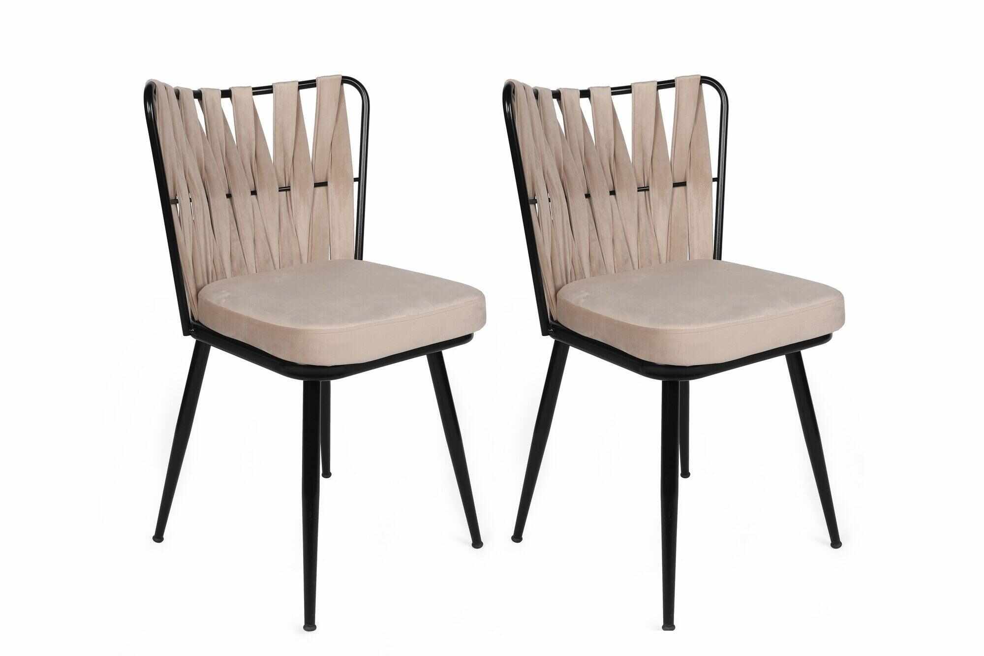 Set scaune (2 bucati) Kusakli Chair Set, 43 x 82 x 43 cm