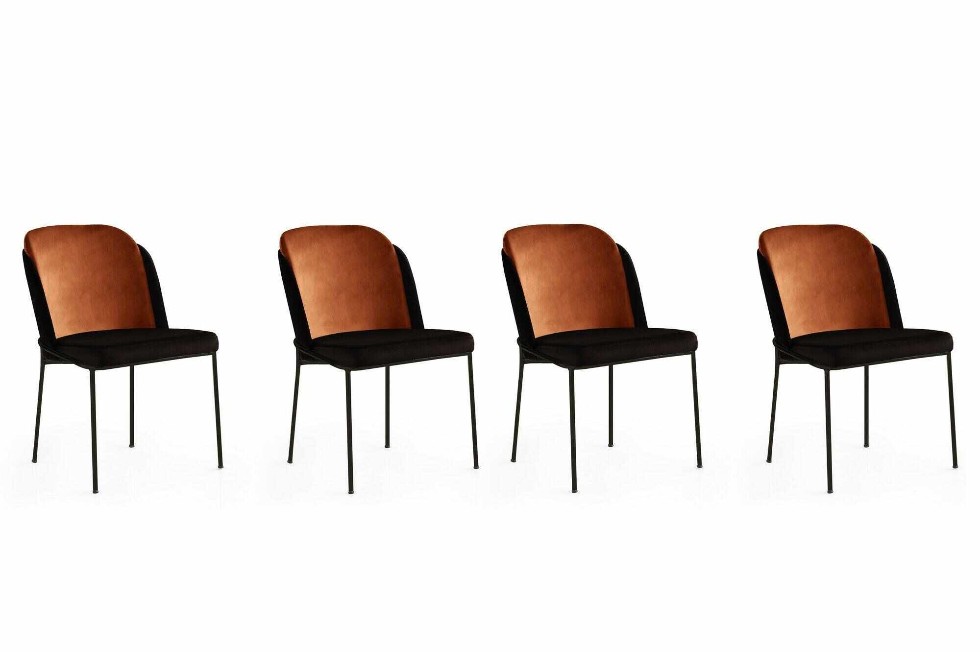 Set scaune Bucatarie Sufragerie (4 bucăți) DR Chair Set, 54 x 86 x 55 cm
