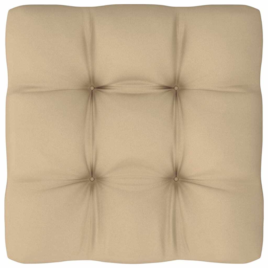 vidaXL Pernă pentru canapea din paleți, bej, 80 x 80 x 12 cm