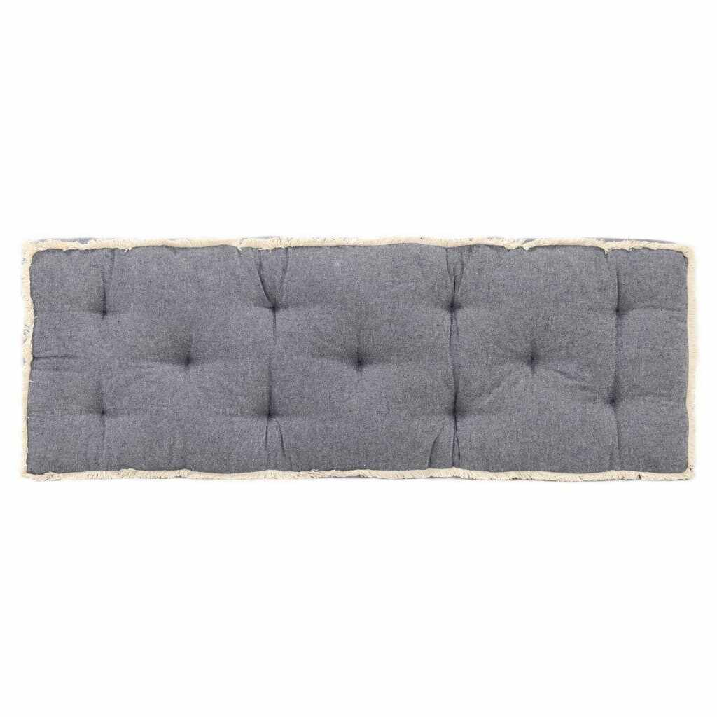 vidaXL Pernă canapea din paleți, albastru, 120 x 40 x 7 cm
