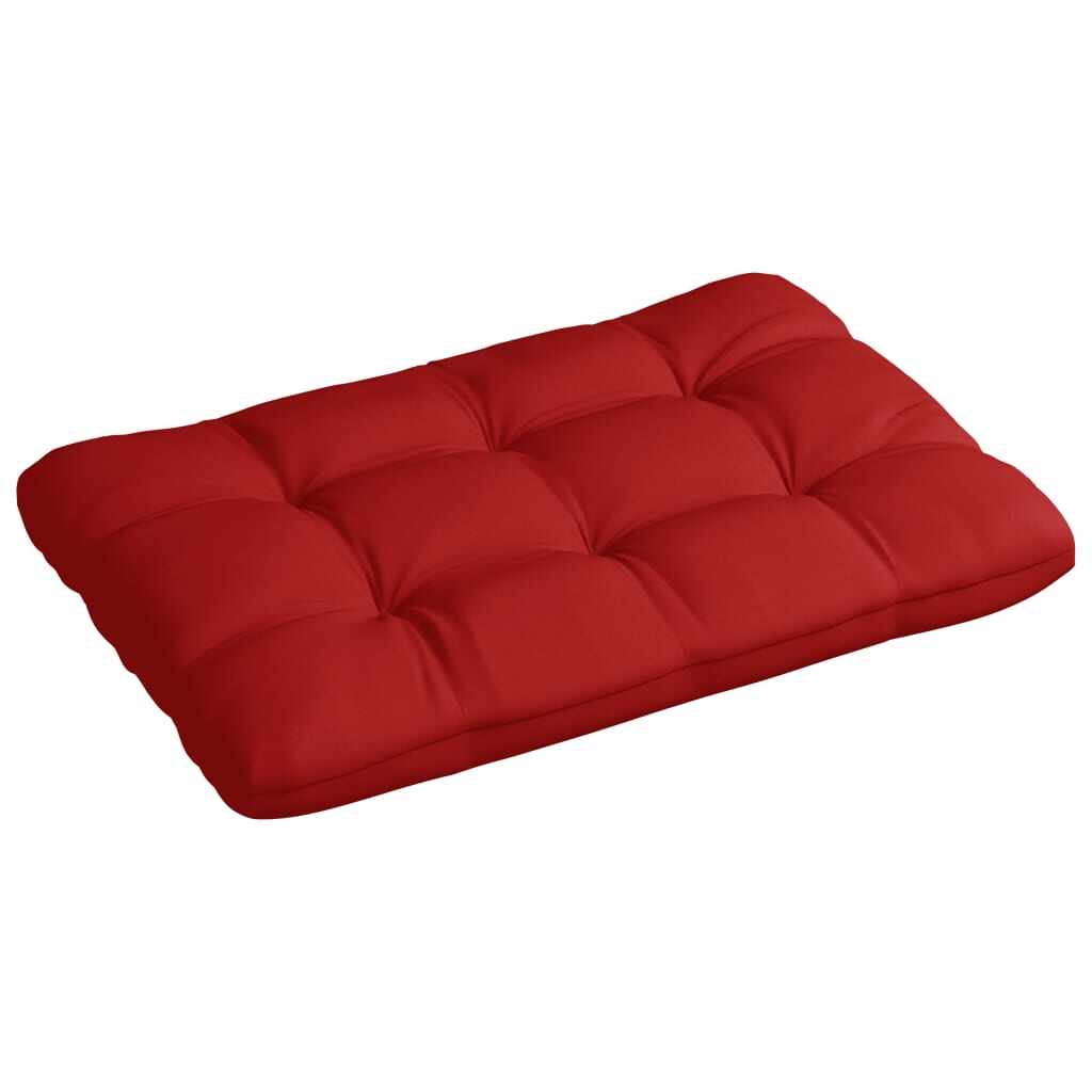vidaXL Pernă canapea din paleți, roșu, 120 x 80 x 12 cm, textil 