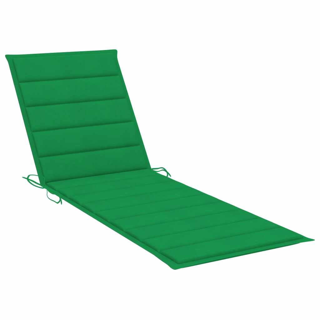 vidaXL Pernă de șezlong, verde, 200 x 60 x 4 cm, material textil
