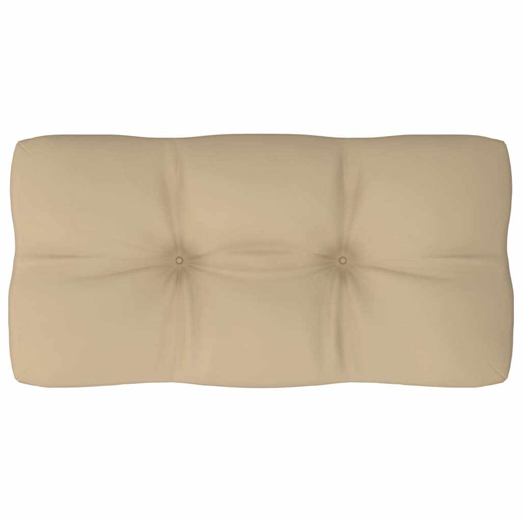 vidaXL Pernă pentru canapea din paleți, bej, 80 x 40 x 12 cm