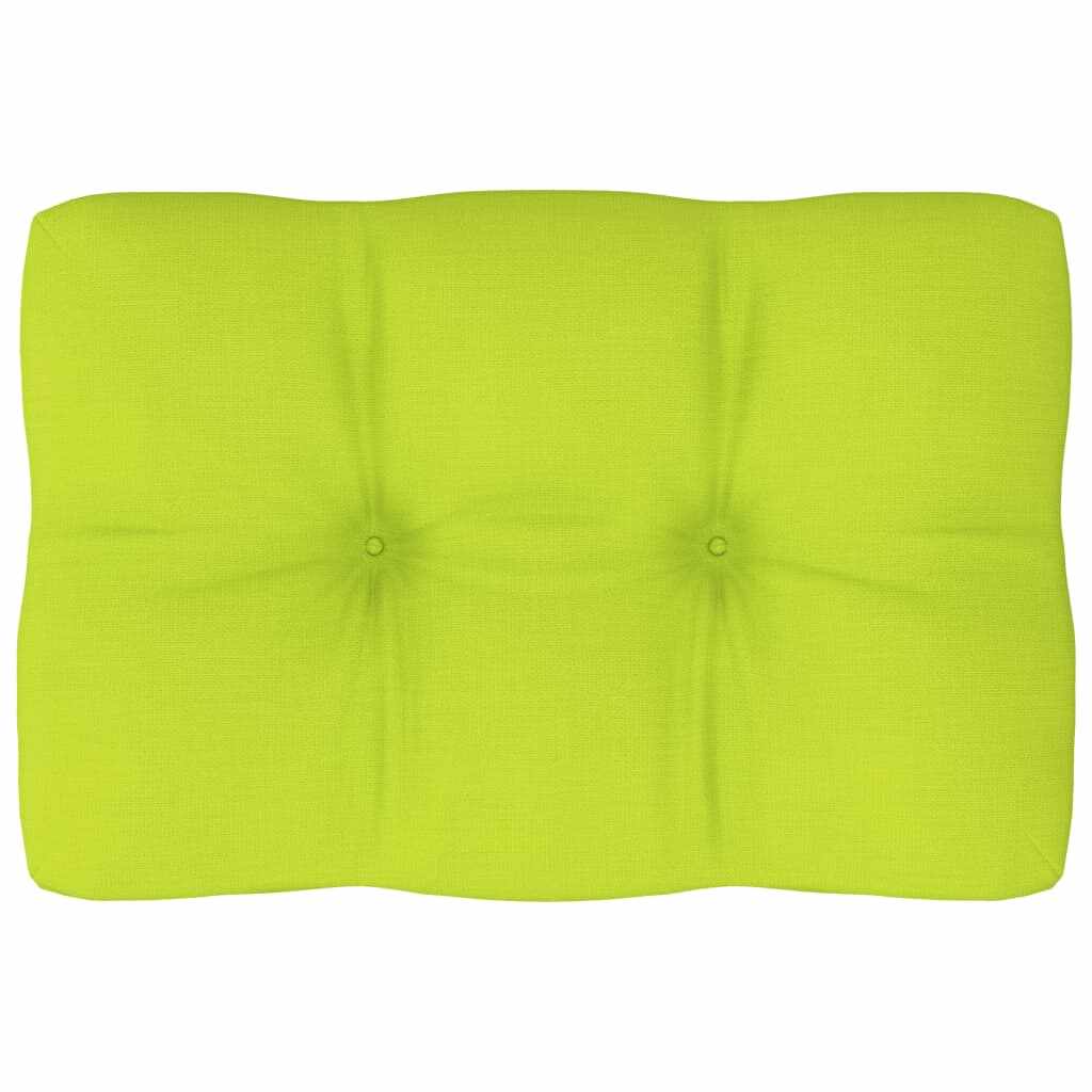 vidaXL Pernă pentru canapea din paleți, verde aprins, 60 x 40 x 12 cm