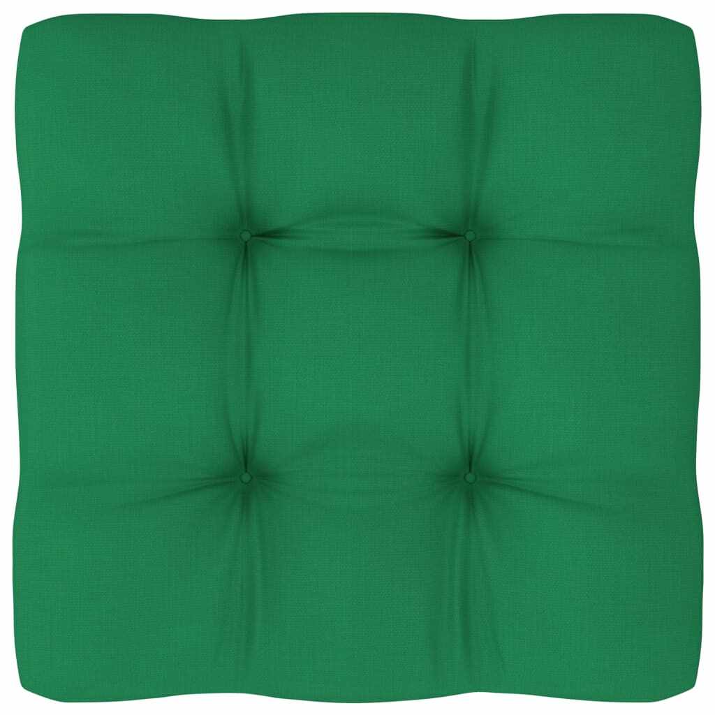 vidaXL Pernă pentru canapea din paleți, verde, 60x60x12cm