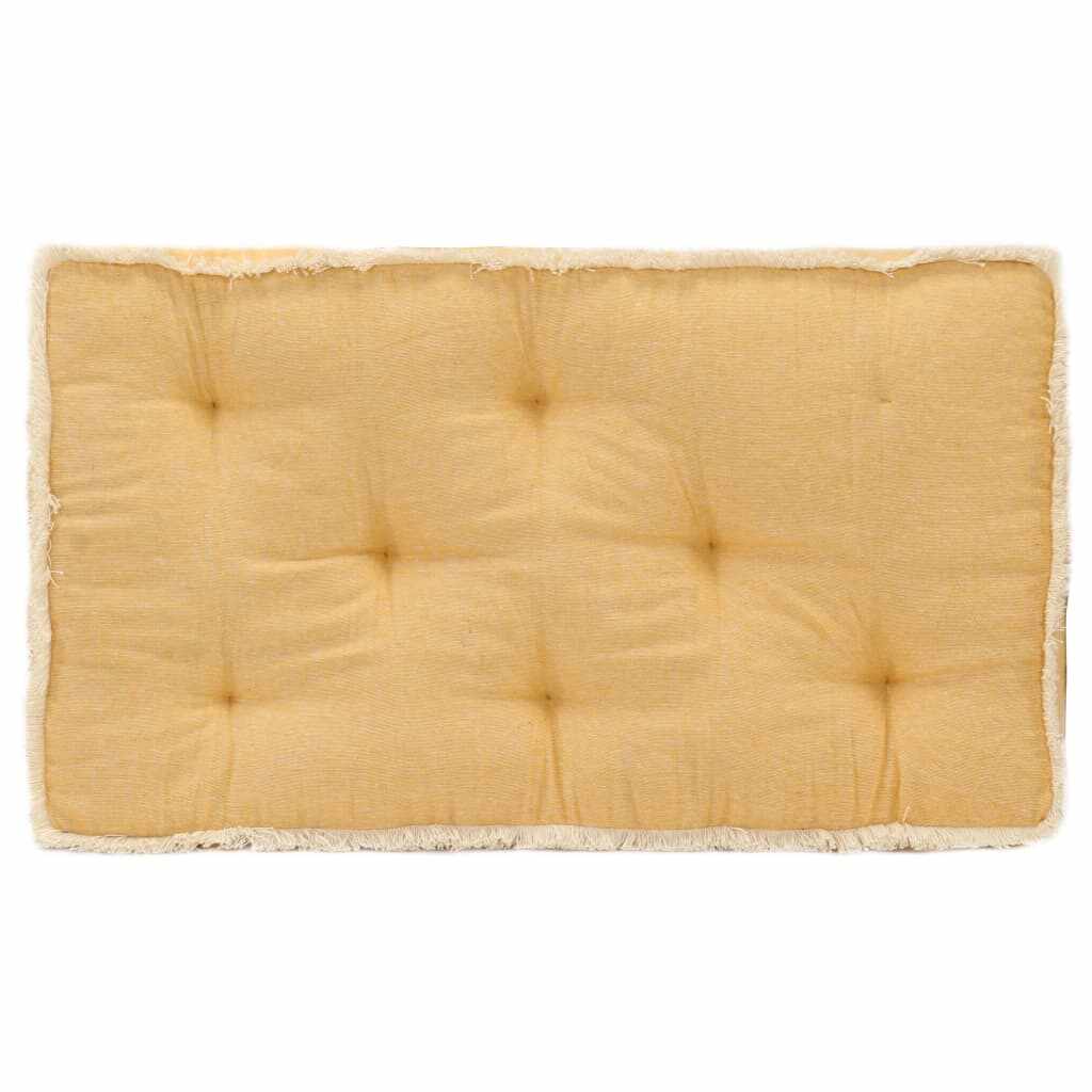 vidaXL Pernă pentru canapea din paleți, galben, 73 x 40 x 7 cm