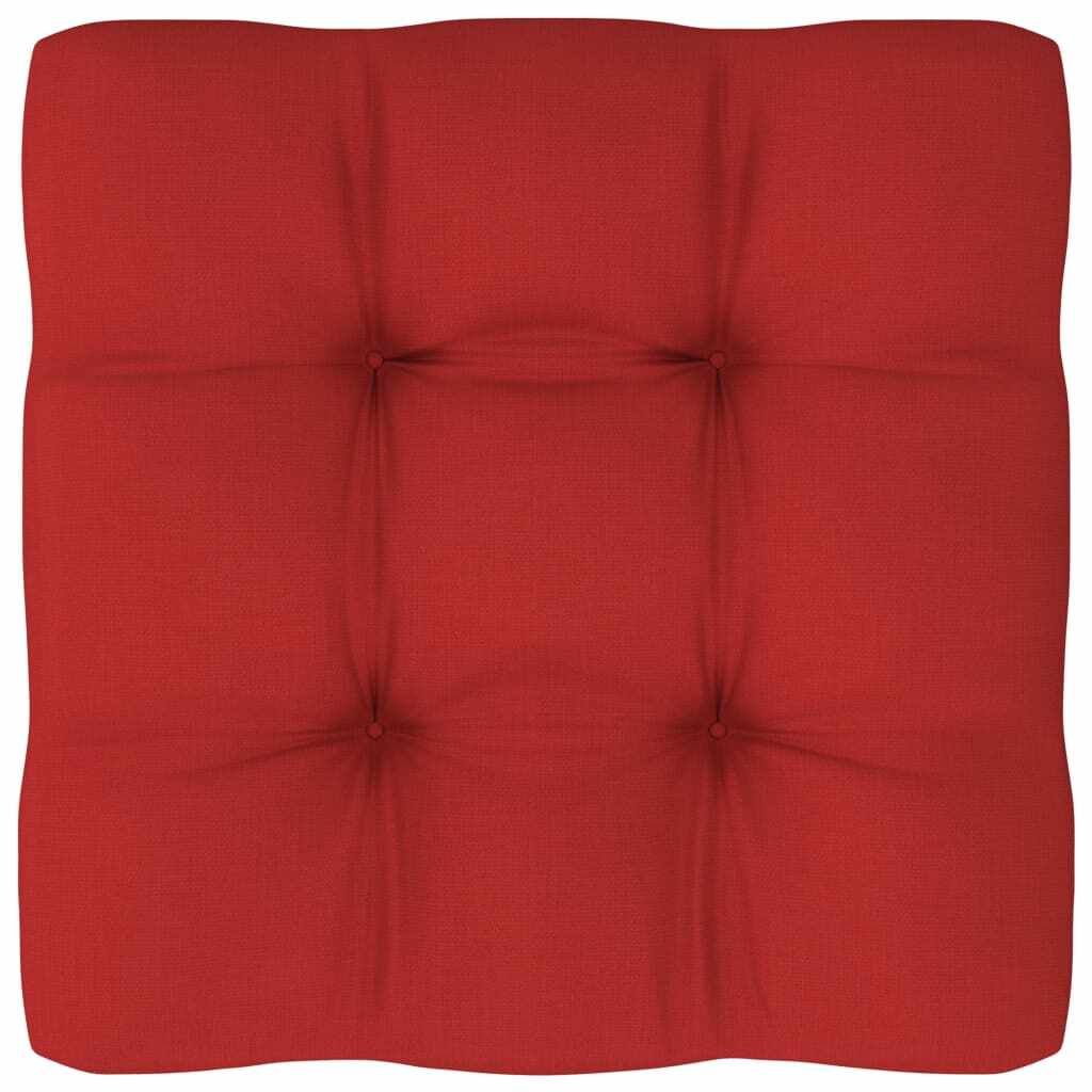 vidaXL Pernă pentru canapea din paleți, roșu, 60x60x12cm