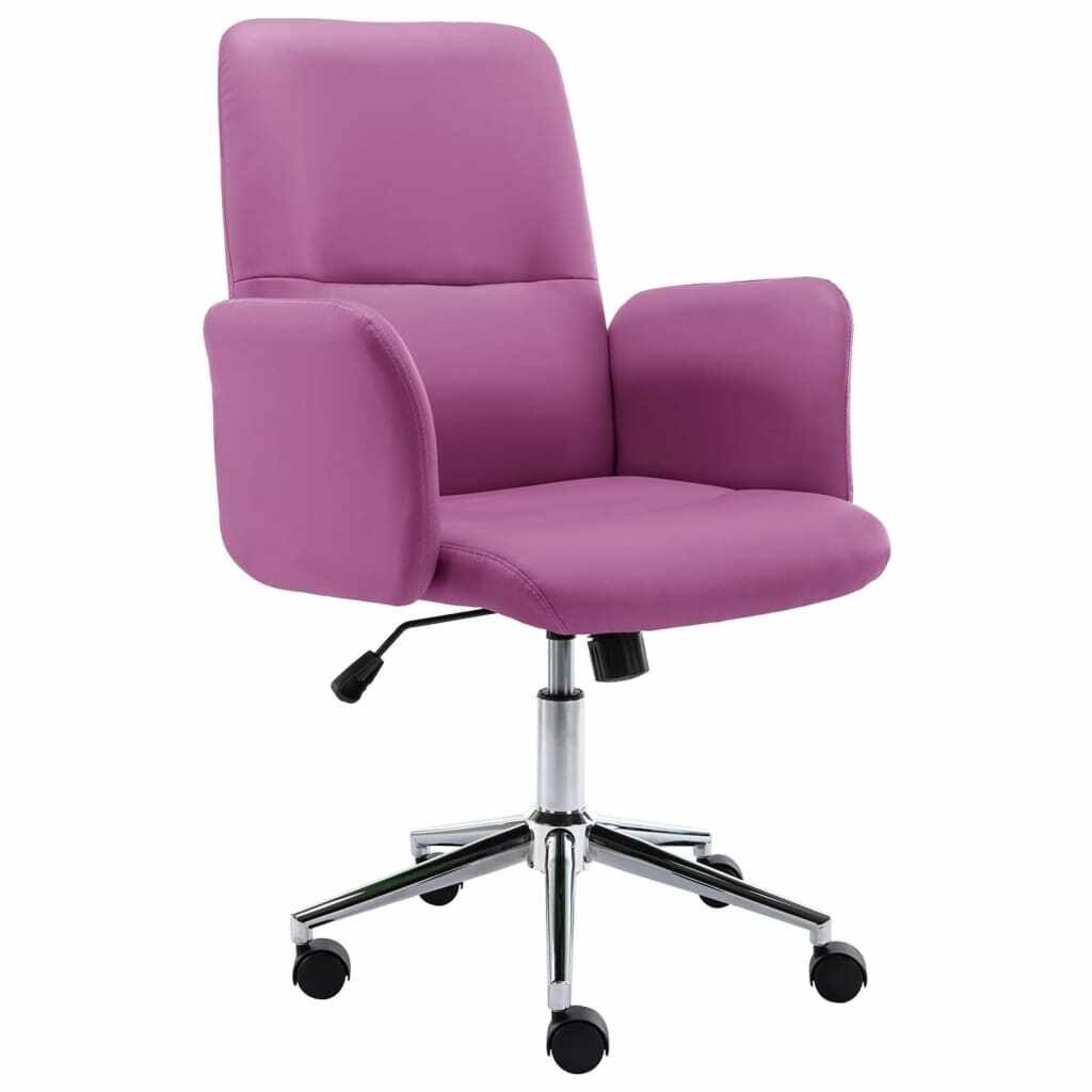 vidaXL Scaun de birou, violet, piele ecologică