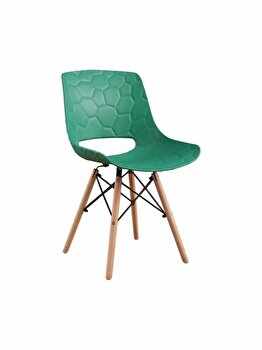 Set 4 scaune Fizzy Heinner, 79 x 45 x 55 cm, plastic, Verde