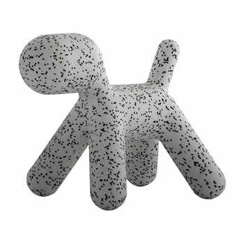 Scaun în formă de câine pentru copii Magis Puppy, înălțime 55,5 cm, gri - negru